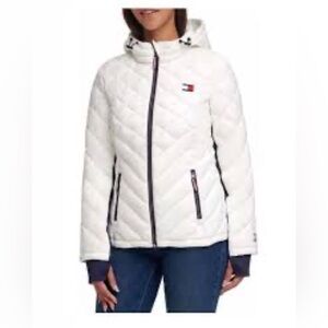Tommy Hilfiger Women's White Puffer Jacket